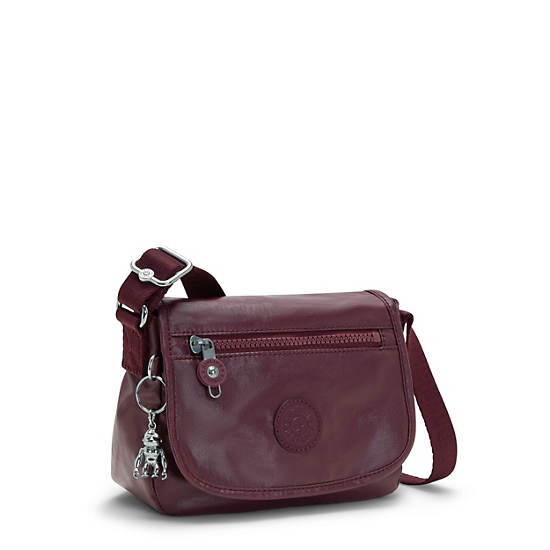 Bolsos Mini Kipling Sabian Metallic Crossbody Vino | MX 1351NW